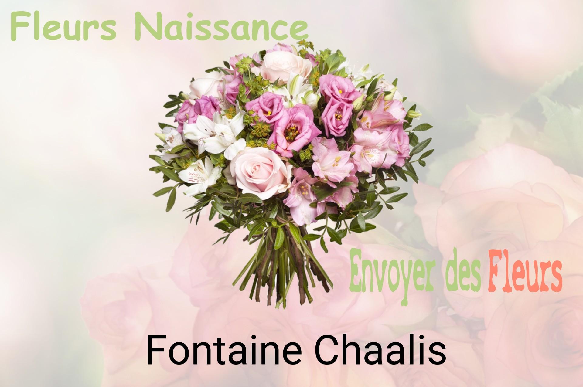 Bouquet de fleurs de naissance livré à Fontaine-Chaalis